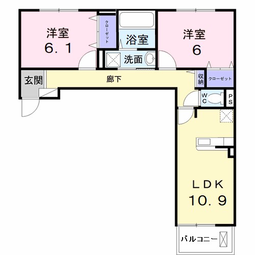 エテルノ泉南馬場 間取り