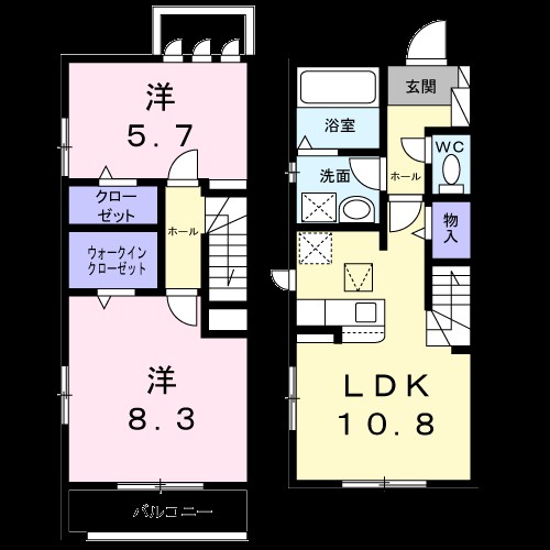 ＣＡＳＡ　ＰＲＩＭＥＲＡ 間取り