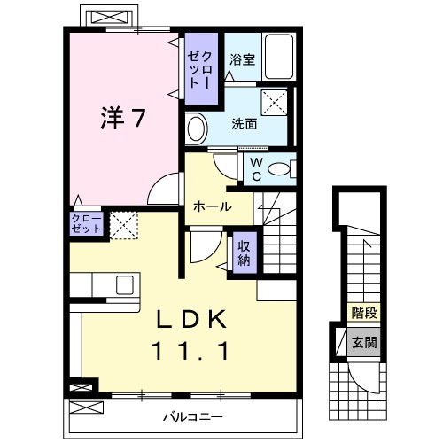 フェリーチェⅠ 間取り