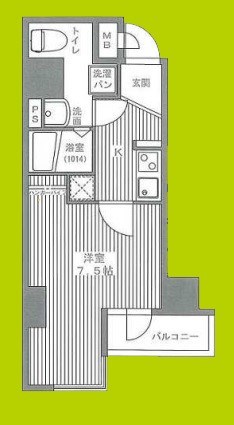 レジュールアッシュ谷町 間取り