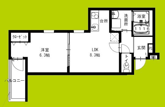 フジパレス春木駅西 間取り