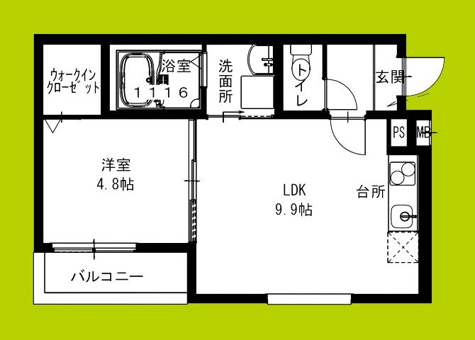 フジパレス春木駅西 間取り