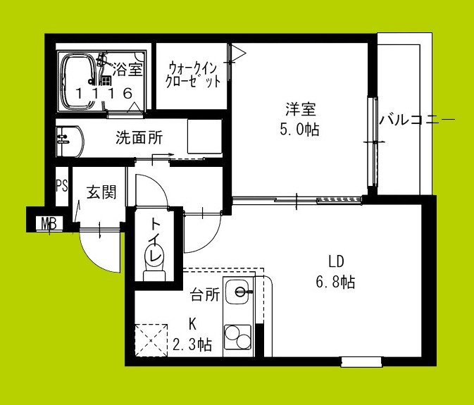 フジパレス春木駅西 間取り