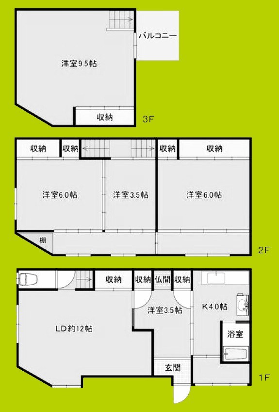 西成区梅南1丁目戸建 間取り