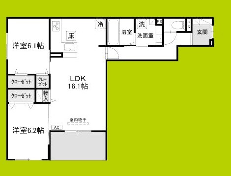 Field court 間取り