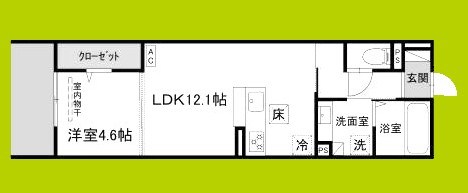 Field court 間取り