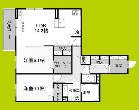 Field court 間取り