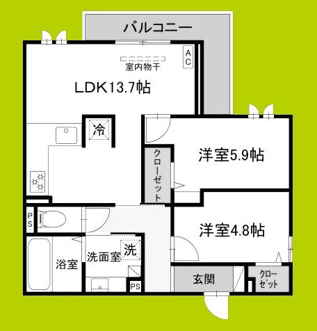 Field court 間取り