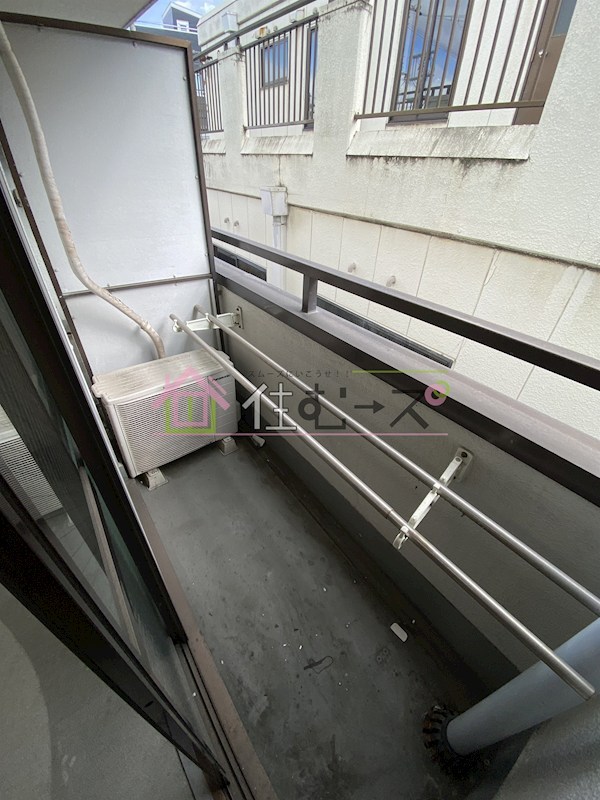 白樺ハイツ清水Ⅱ ベランダ