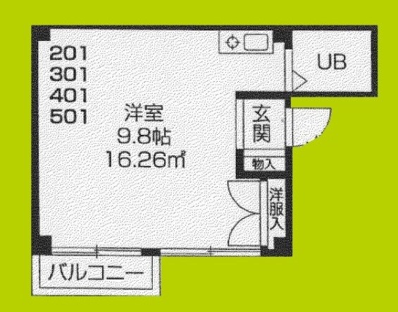 ボンジュール花や 間取り