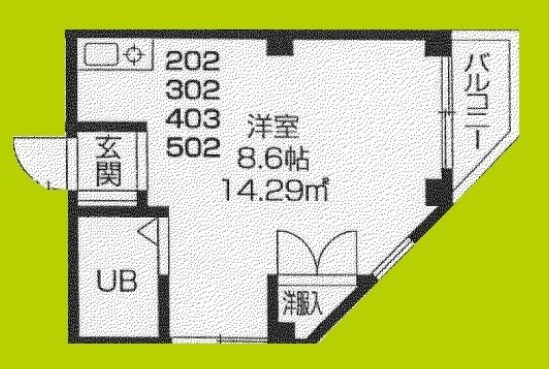 ボンジュール花や 間取り