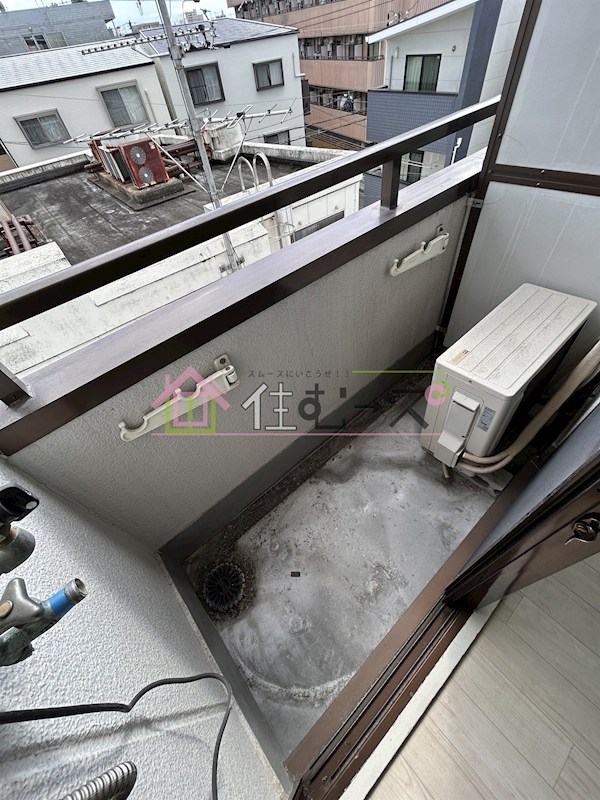 白樺ハイツ清水Ⅱ ベランダ