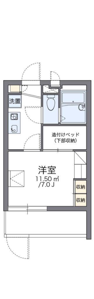 レオパレスプラスパ平田 間取り