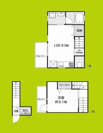 Royal Residence 大和田パークフロント 間取り