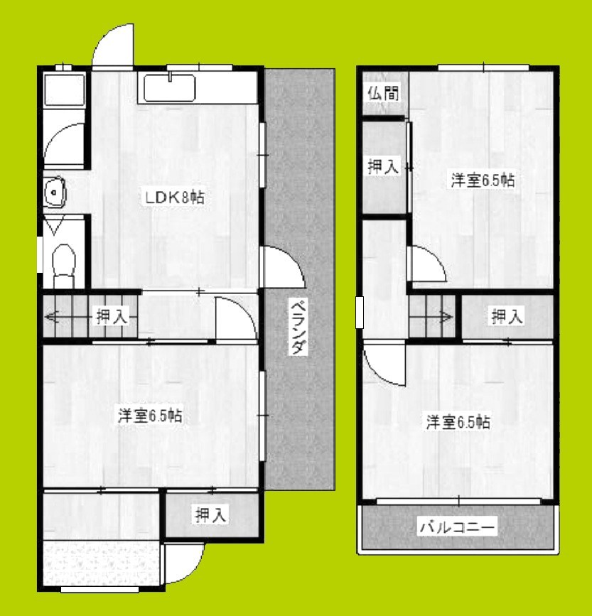 大今里四丁目一戸建て 間取り