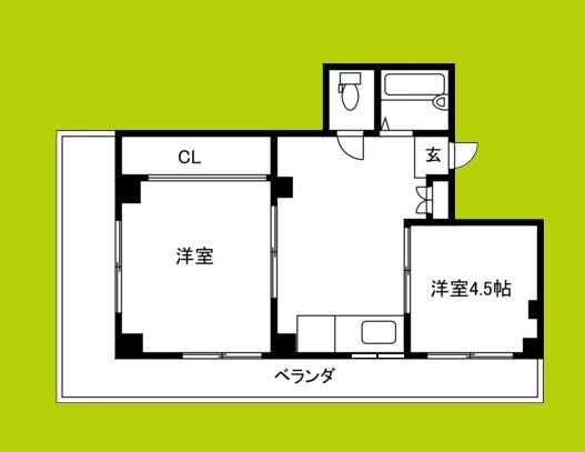 コーポイン美章園＆河堀口 間取り