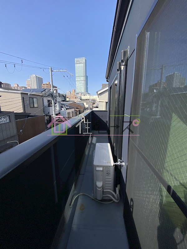 阿倍野区阪南町戸建貸家 ベランダ