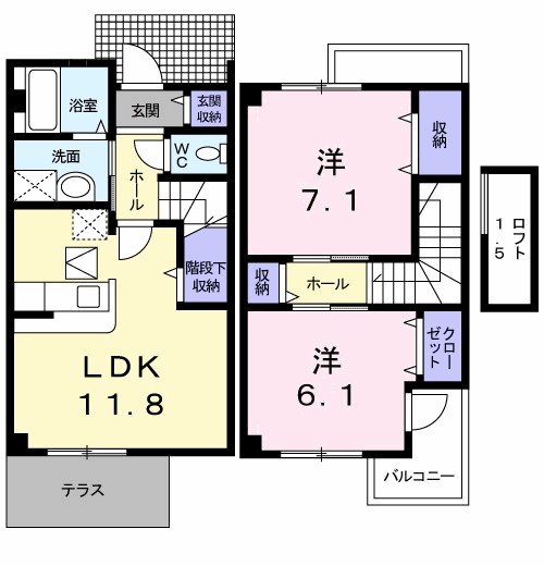 ヌンク・ウェスト　Ⅱ 間取り