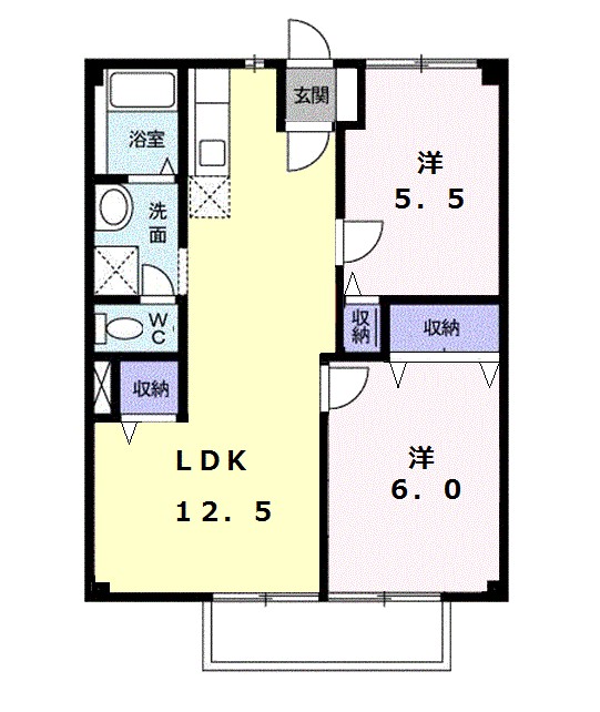 ハイツ城 間取り