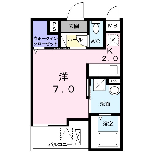 ヴィラ　サン　Ⅲ 間取り