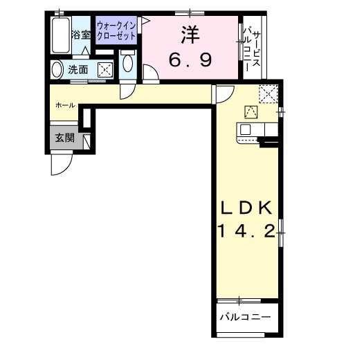 サニーレジデンス鷺洲Ａ 間取り