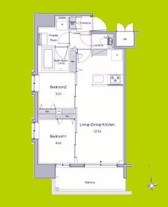 ルフォンプログレ南森町 間取り