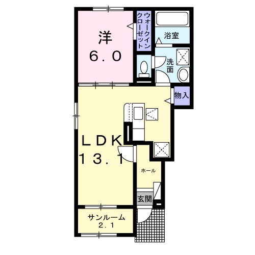 ツイテールⅠ 間取り