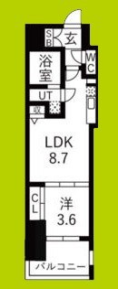 ミラージュパレス本町Depart 間取り