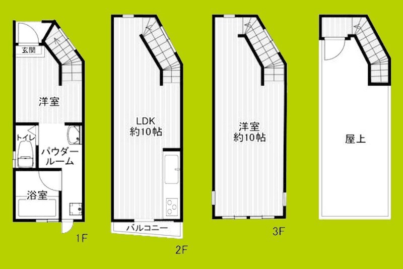大阪市城東区野江　中古戸建 間取り