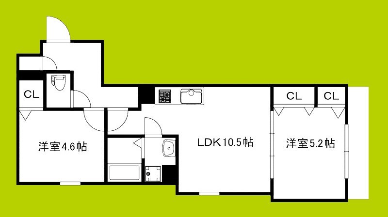 セレニティ豊川A棟 間取り