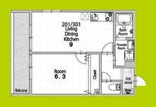 プロスパーコート長瀬 間取り