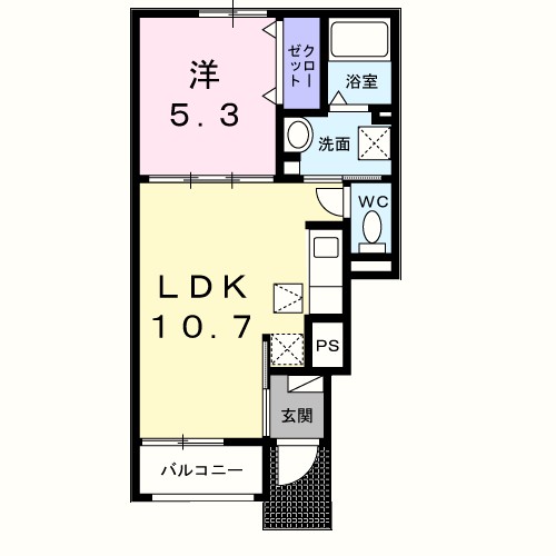 ディアコート　加守 間取り