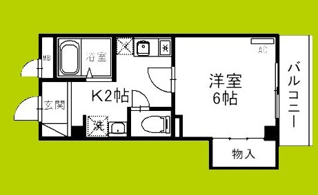 ブロッサム　カスガデ 間取り