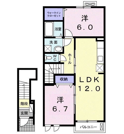ラフレシール・メゾン・宮﨑　Ⅲ 間取り
