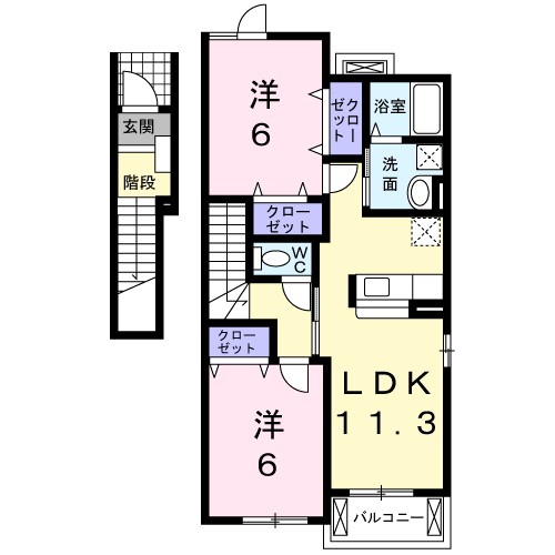 ハイツ晴海５号館 間取り