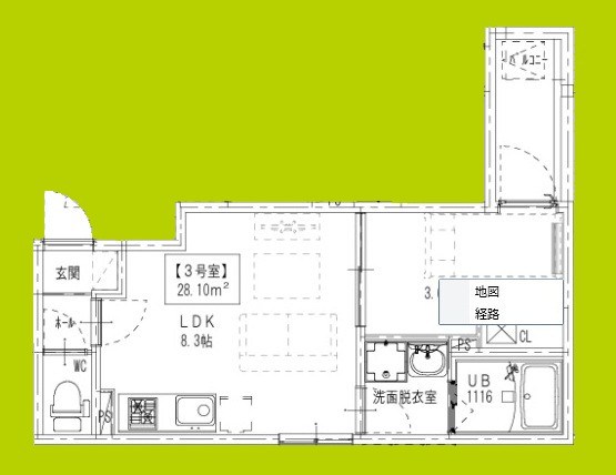 D porta casa grande 間取り