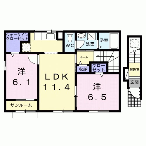 パーク・エノコダ 間取り