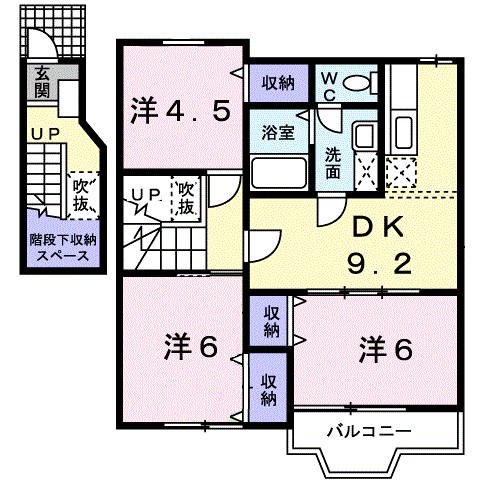 シャン・ド・フルール 間取り