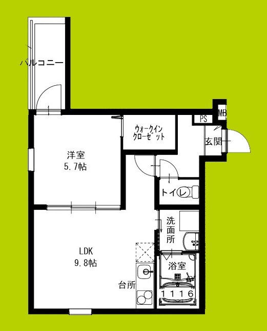 フジパレス高井田本通Ⅱ番館 間取り