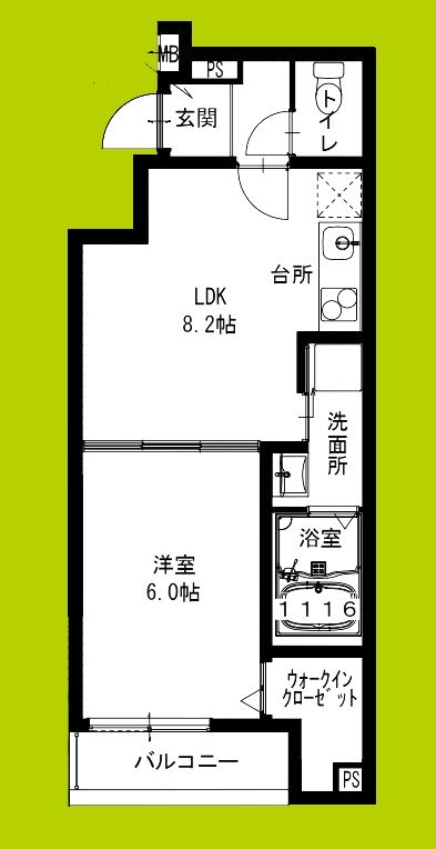 フジパレス加美東Ⅱ番館 間取り図