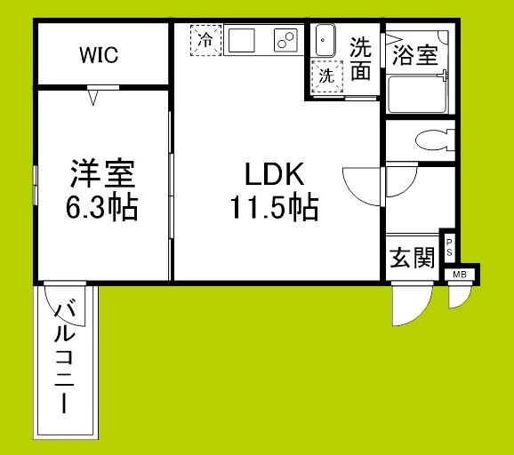 （仮称）フジパレス今津中五丁目B棟 間取り