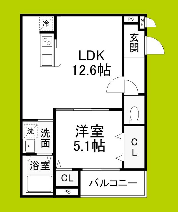 （仮称）フジパレス今津中五丁目B棟 間取り