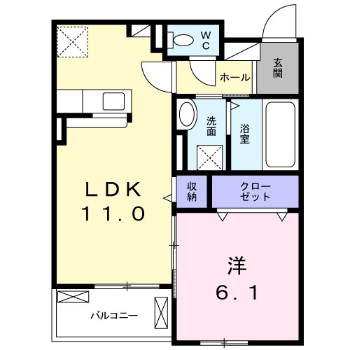 ポプルス　Ｙ 間取り