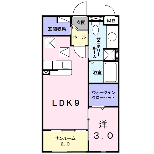 クリ－ル　ポッシュＴ＆Ｋ 間取り