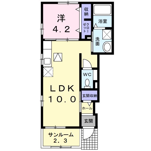 サニーフラットⅡ 間取り