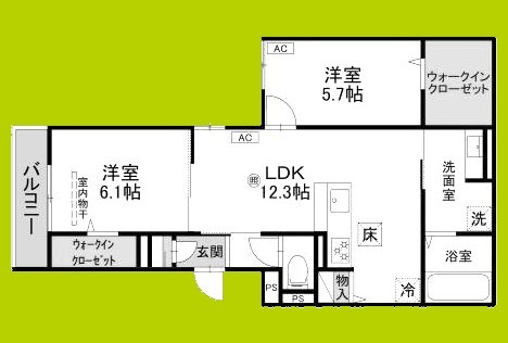 Cocoonia 間取り