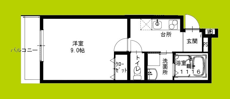 フジパレス東花園ウエスト 間取り
