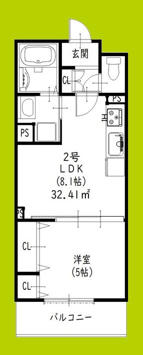 クリエオーレ松丘町 間取り図