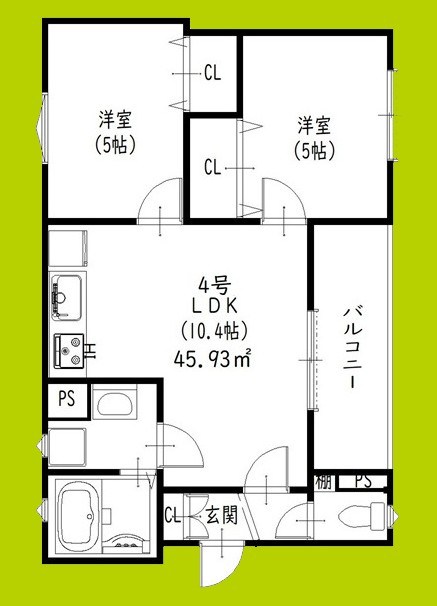 クリエオーレ松丘町 間取り図