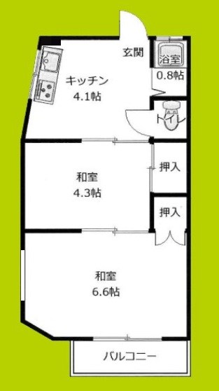 ライオンズ長峡 間取り